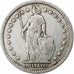 Zwitserland, Franc, 1914, Bern, Zilver, ZF, KM:24