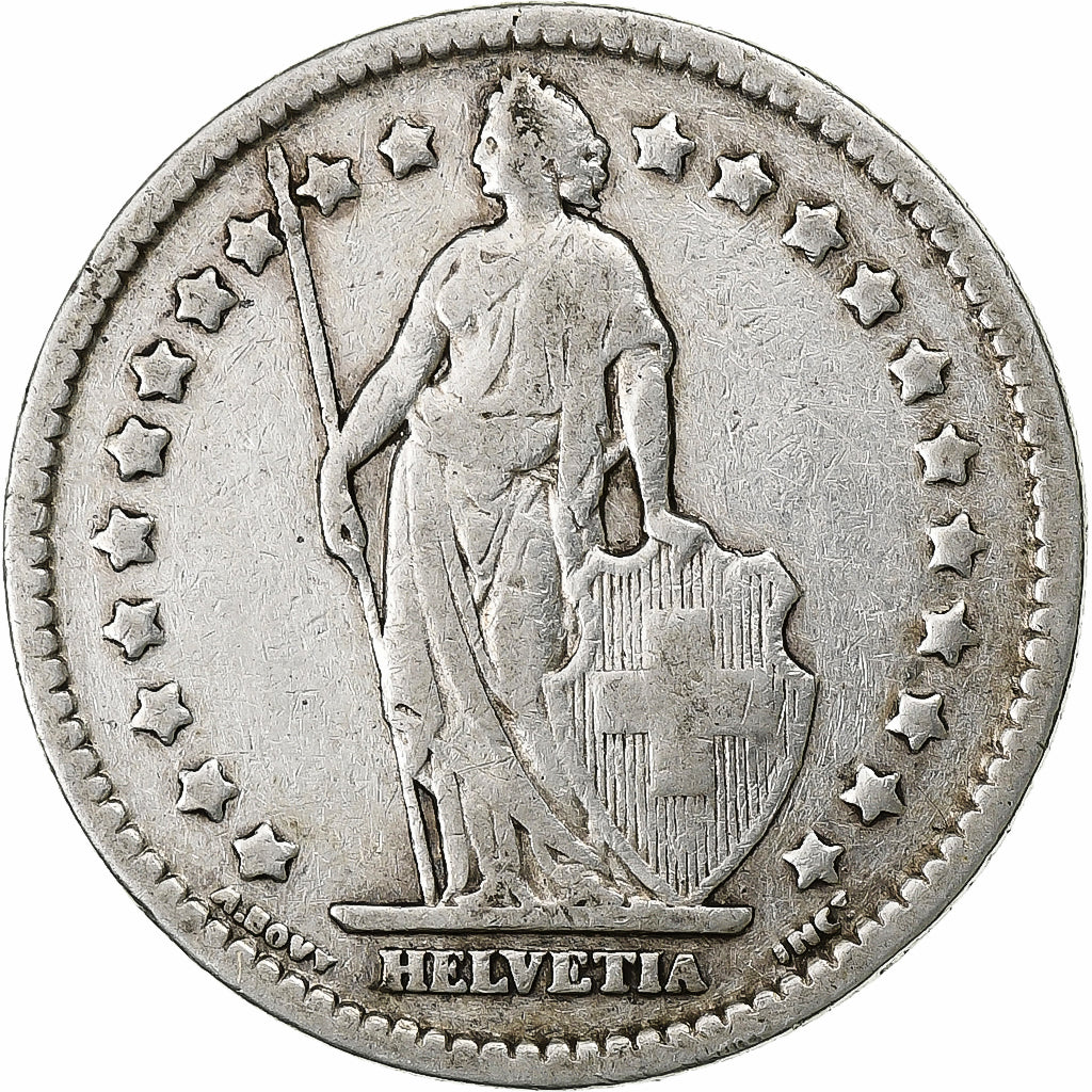 Switzerland, Franc, 1914, Bern, Silver, EF(40-45), KM:24
