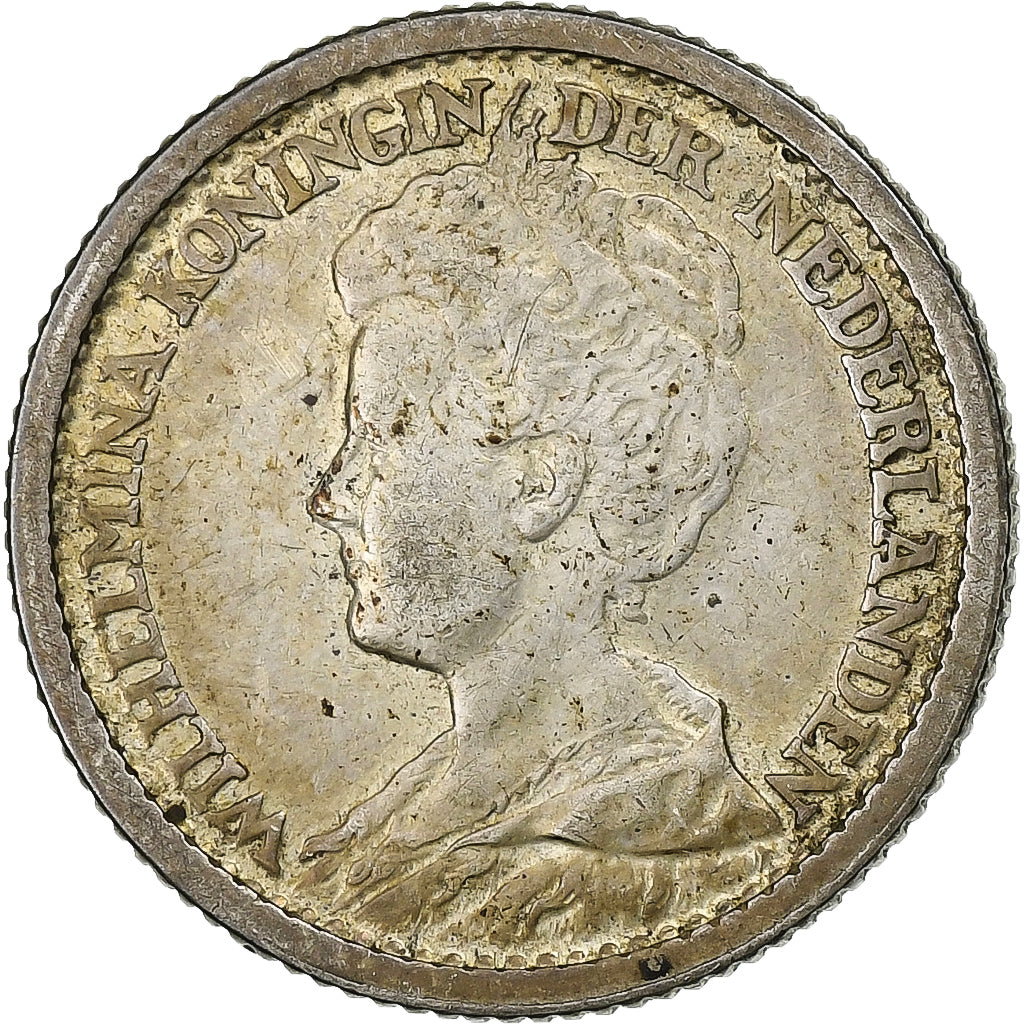 Niederlande, Wilhelmina I, 25 Cents, 1917, Silber, SS, KM:146