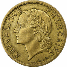 Francja, 5 Francs, Lavrillier, 1940, Paris, Aluminium-Brąz, AU(50-53)