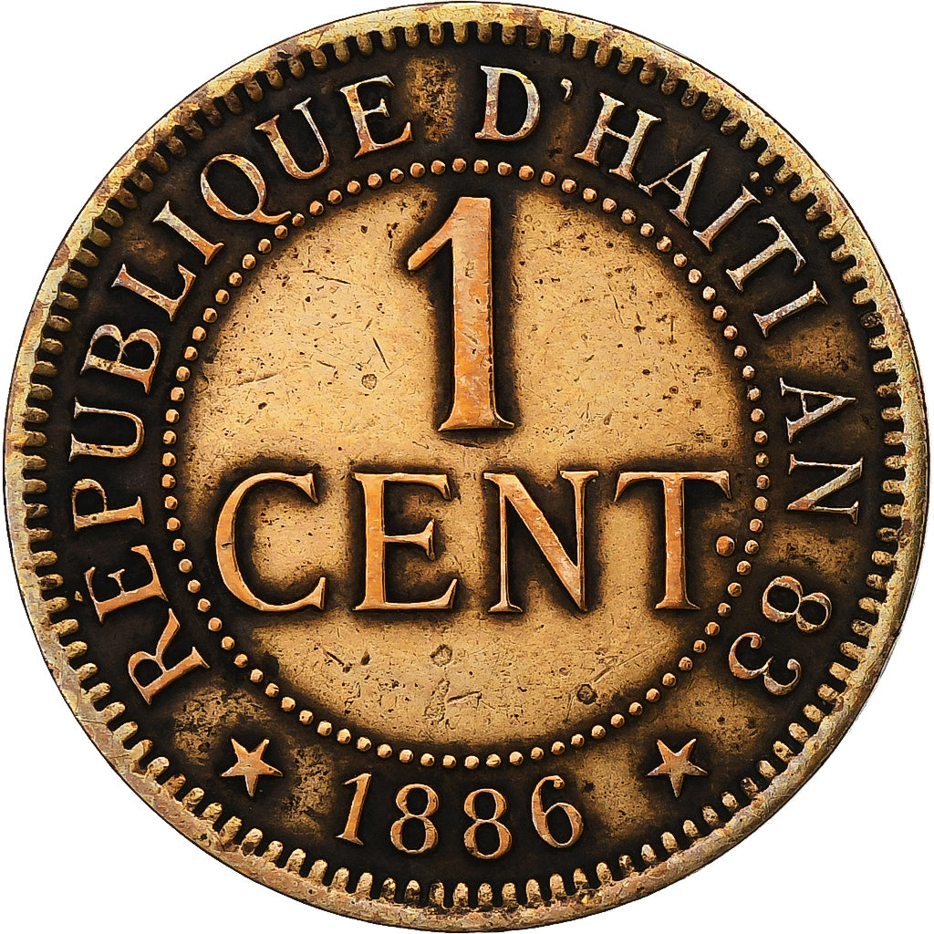 Haiti, Centime, 1886, Paris, Bronze, EF(40-45), KM:48