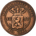 INDIAS ORIENTALES HOLANDESAS, Wilhelmina I, 2-1/2 Cents, 1857, Utrecht, Cobre