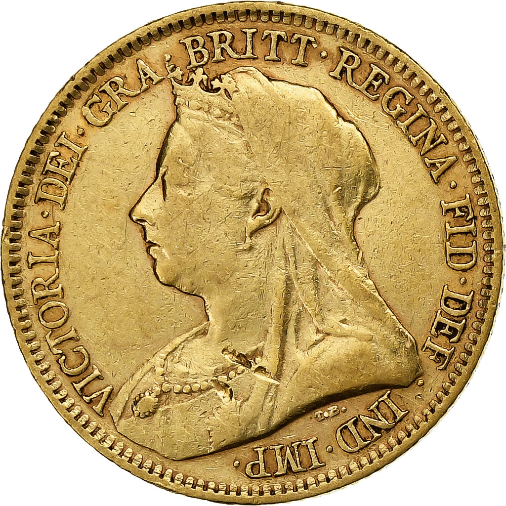 Großbritannien, Victoria, 1/2 Sovereign, 1893, Gold, SS+, KM:784