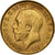 Gran Bretaña, George V, 1/2 Sovereign, 1913, Oro, MBC+, KM:819