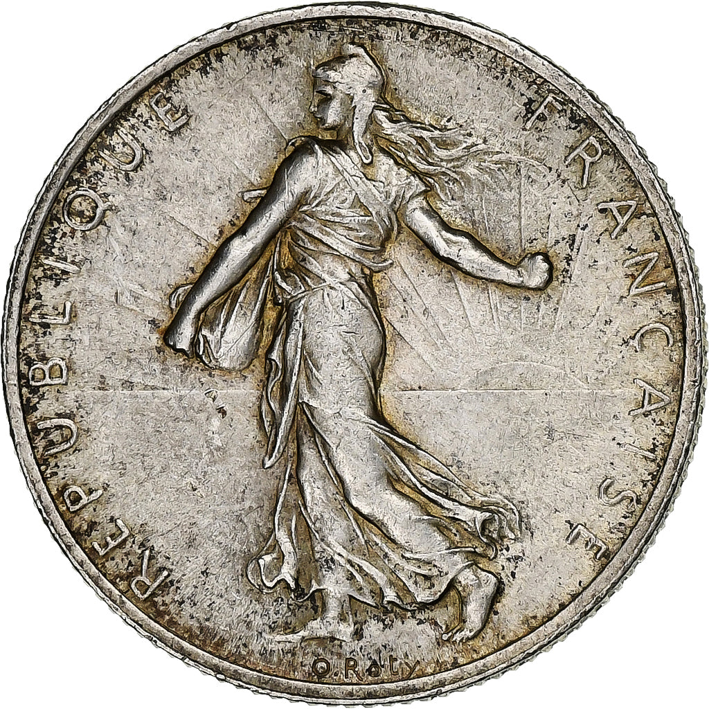 Francia, 2 Francs, Semeuse, 1914, Castelsarrasin, Argento, BB+, Gadoury:532