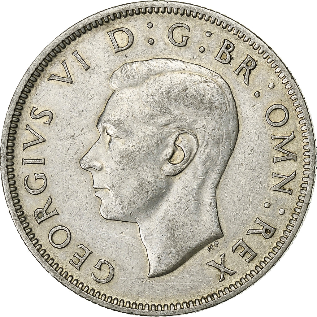 Grã-Bretanha, George VI, Florin, Two Shillings, 1942, Prata, AU(55-58), KM:855