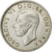 Grã-Bretanha, George VI, Florin, Two Shillings, 1942, Prata, AU(55-58), KM:855