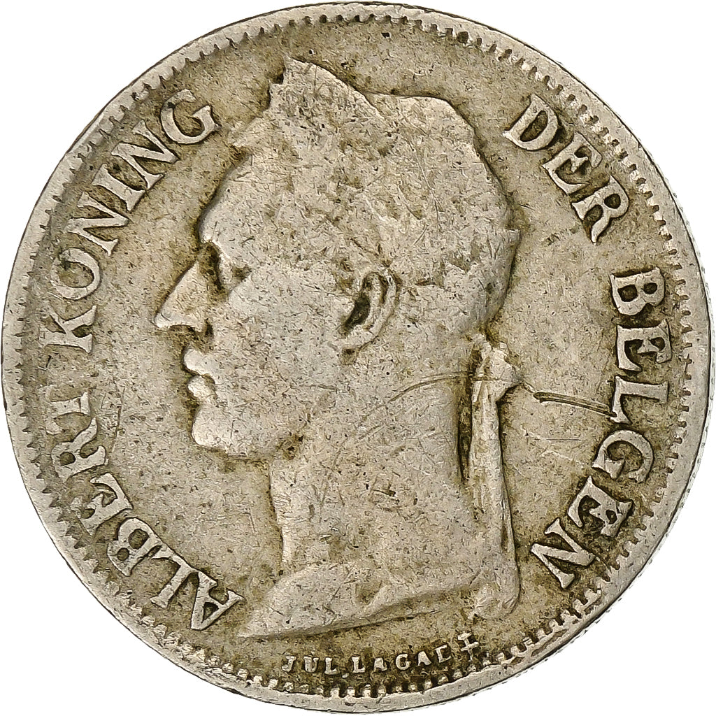 Belgian Congo, 50 Centimes, 1926, Copper-nickel, VF(30-35), KM:23