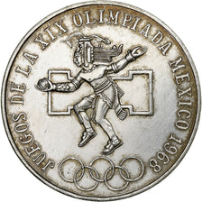 Mexico, 25 Pesos, 1968, Mexico, Silver, AU(50-53), KM:479.1