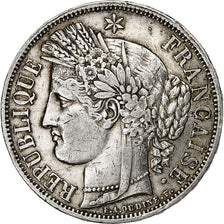 França, 5 Francs, Cérès, 1849, Paris, Prata, EF(40-45), Gadoury:719, KM:761.1