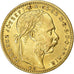 Węgry, Franz Joseph I, 8 Forint 20 Francs, 1889, Kormoczbanya, Złoto