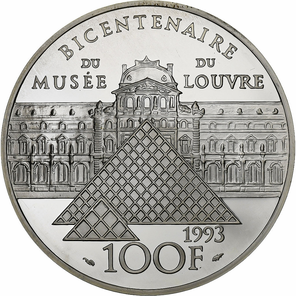 France, 100 Francs, 1993, Monnaie de Paris, Proof / BE, Silver, MS(65-70)