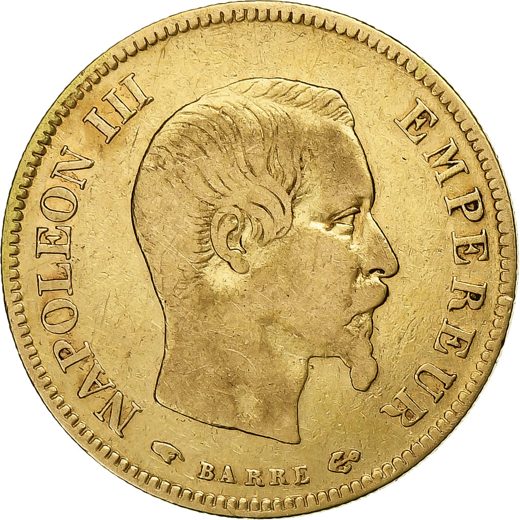 Frankreich, Napoleon III, 10 Francs, 1856, Paris, Gold, S+, KM:784.3