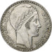 France, 20 Francs, Turin, 1933, Paris, Rameaux longs, Silver, EF(40-45)