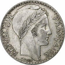 France, 20 Francs, Turin, 1938, Paris, Silver, EF(40-45), Gadoury:852, KM:879