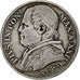 États italiens, PAPAL STATES, Pius IX, 2 Lire, 1867, Rome, Argent, TB+