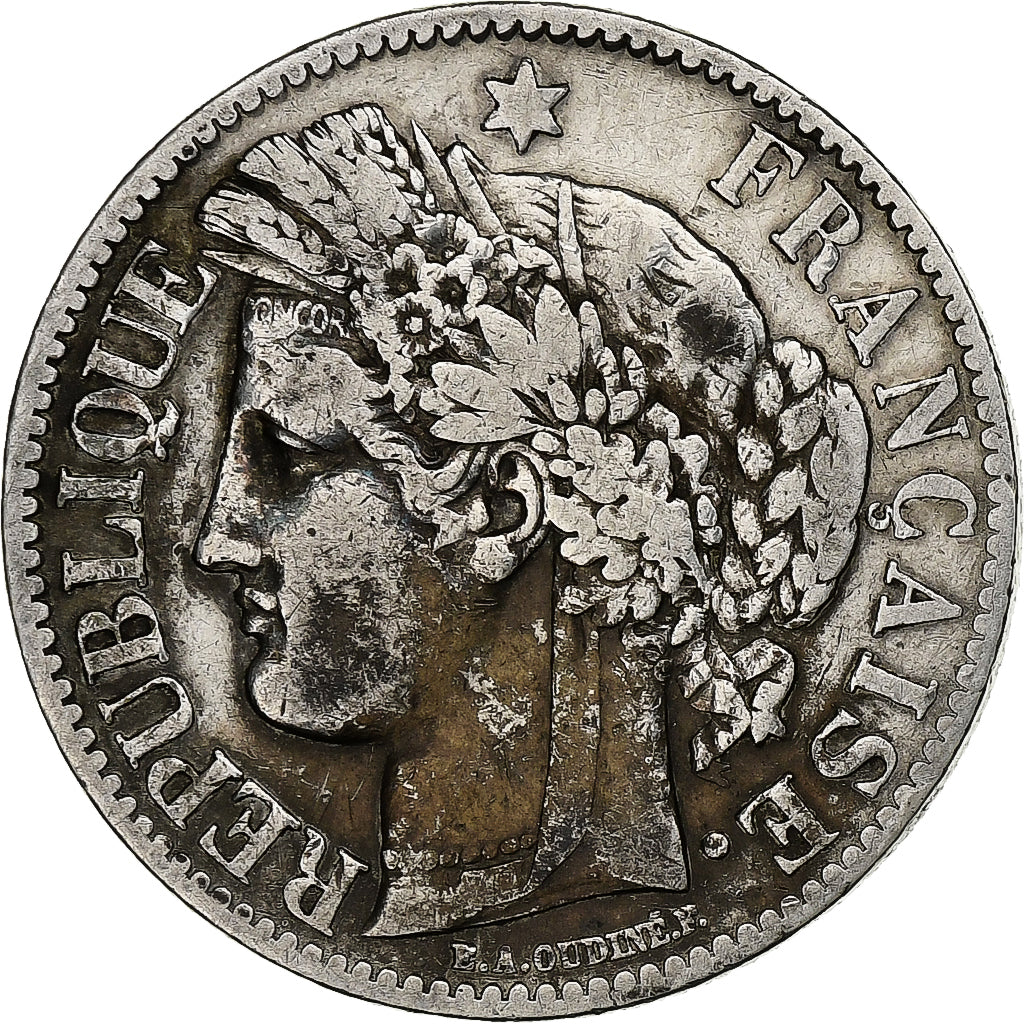 Frankreich, 2 Francs, Cérès, 1887, Paris, Silber, S, Gadoury:530a, KM:817.1