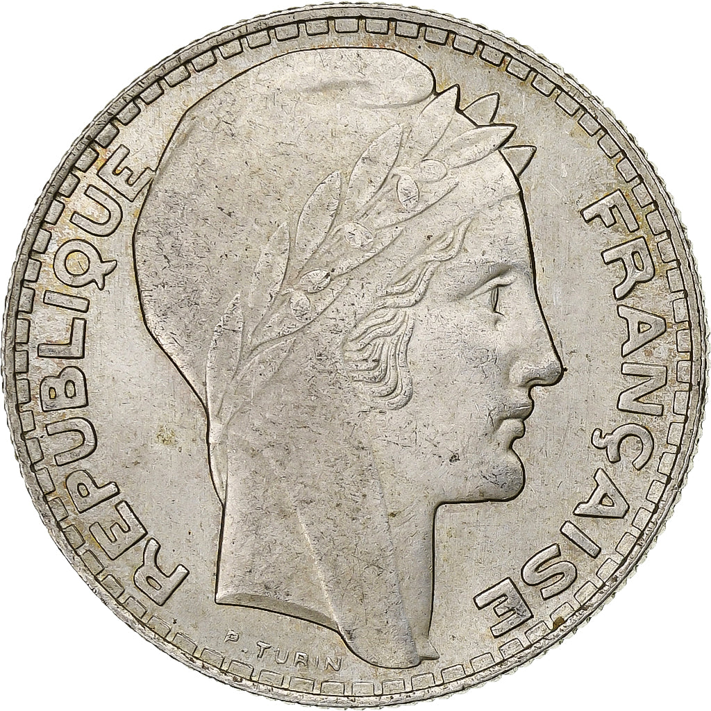 Frankreich, 10 Francs, Turin, 1930, Paris, Silber, VZ, Gadoury:801, KM:878