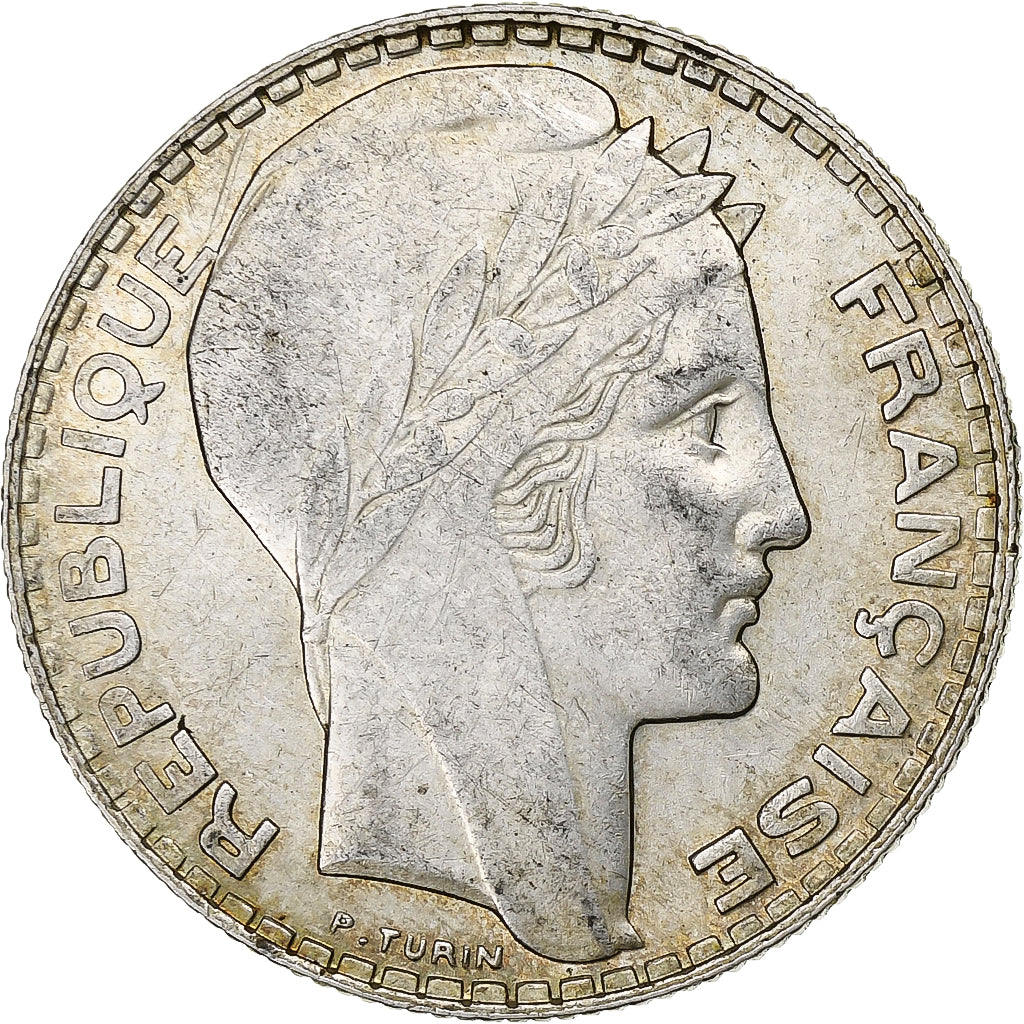 Francia, 10 Francs, Turin, 1938, Paris, Argento, SPL-, Gadoury:801, KM:878