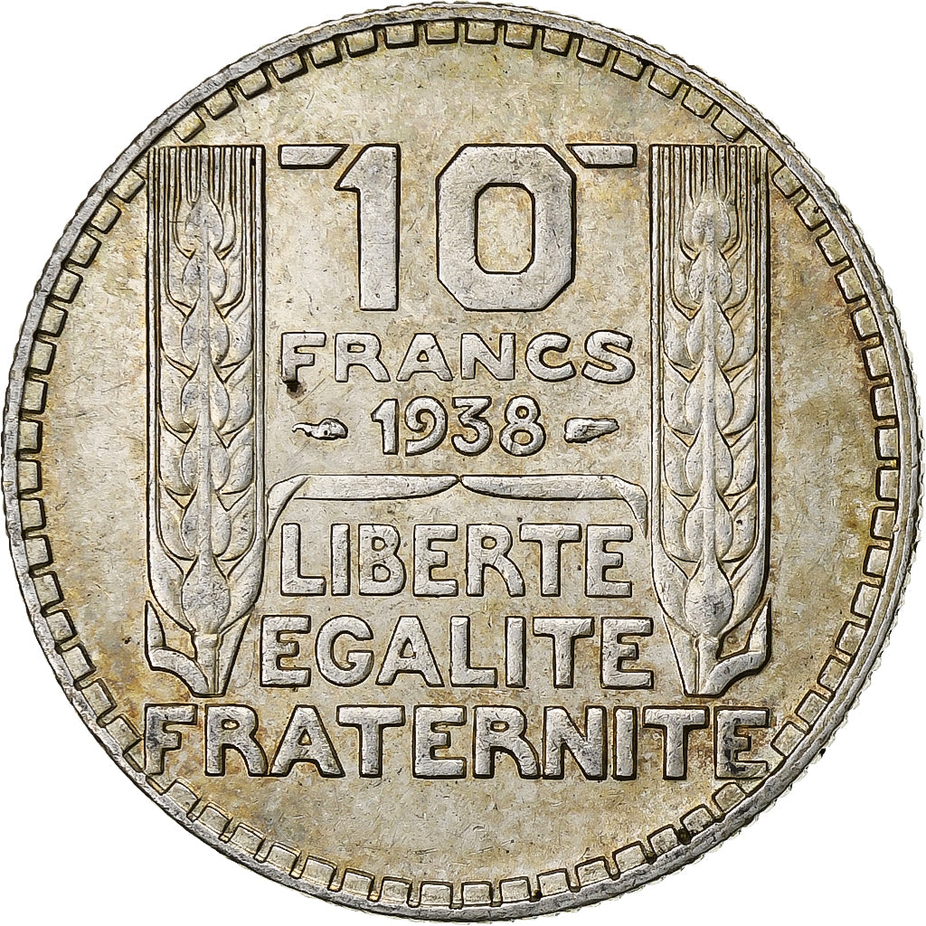 Francia, 10 Francs, Turin, 1938, Paris, Argento, SPL-, Gadoury:801, KM:878