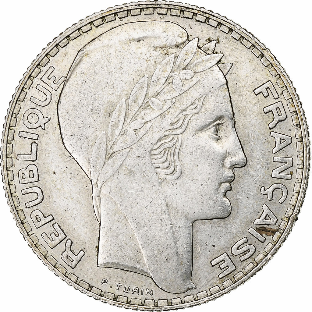 Frankrijk, 10 Francs, Turin, 1939, Paris, Zilver, ZF+, Gadoury:801, KM:878