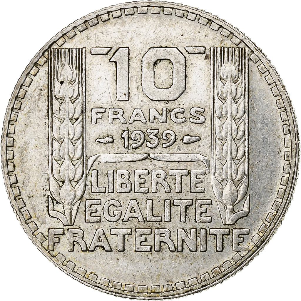 Frankrijk, 10 Francs, Turin, 1939, Paris, Zilver, ZF+, Gadoury:801, KM:878