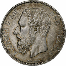 Belgium, Leopold II, 5 Francs, 5 Frank, 1870, Silver, AU(50-53), KM:24