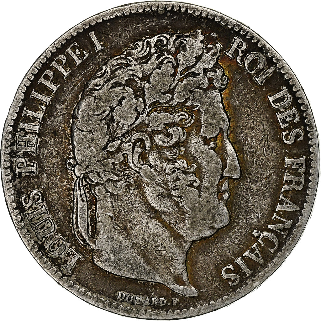 Francia, 5 Francs, Louis-Philippe, 1840, Lille, Caducée, Argento, MB+