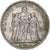 Frankrijk, 5 Francs, Hercule, 1876, Bordeaux, Zilver, FR+, Gadoury:745a