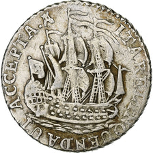 Netherlands, ZEELAND, 6 Stuivers, Scheepjesschelling, 1791, Silver, VF(30-35)