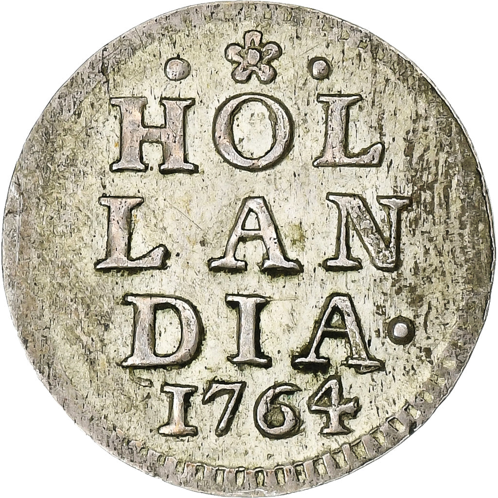 Netherlands, UTRECHT, Duit, 1764, Silver, EF(40-45), KM:91a