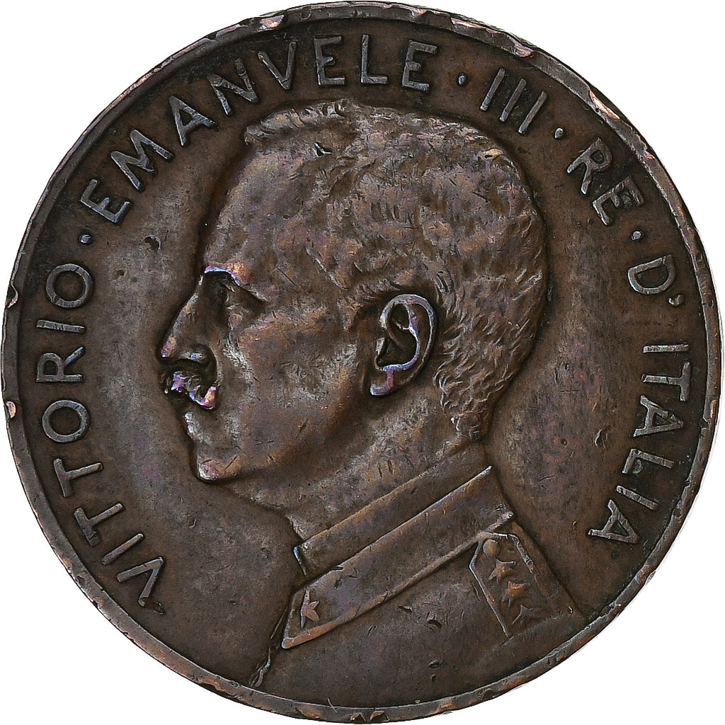 Italy, Vittorio Emanuele III, 5 Centesimi, 1918, Rome, Bronze, EF(40-45), KM:42
