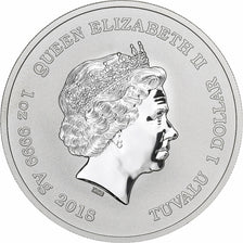 Tuvalu, Elizabeth II, 1 Dollar, 2018, FS, Argento, FDC