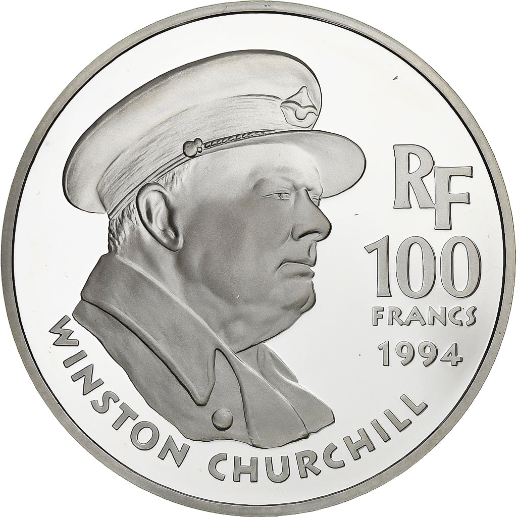 França, 100 Francs, 1994, Monnaie de Paris, Proof, Prata, MS(65-70)