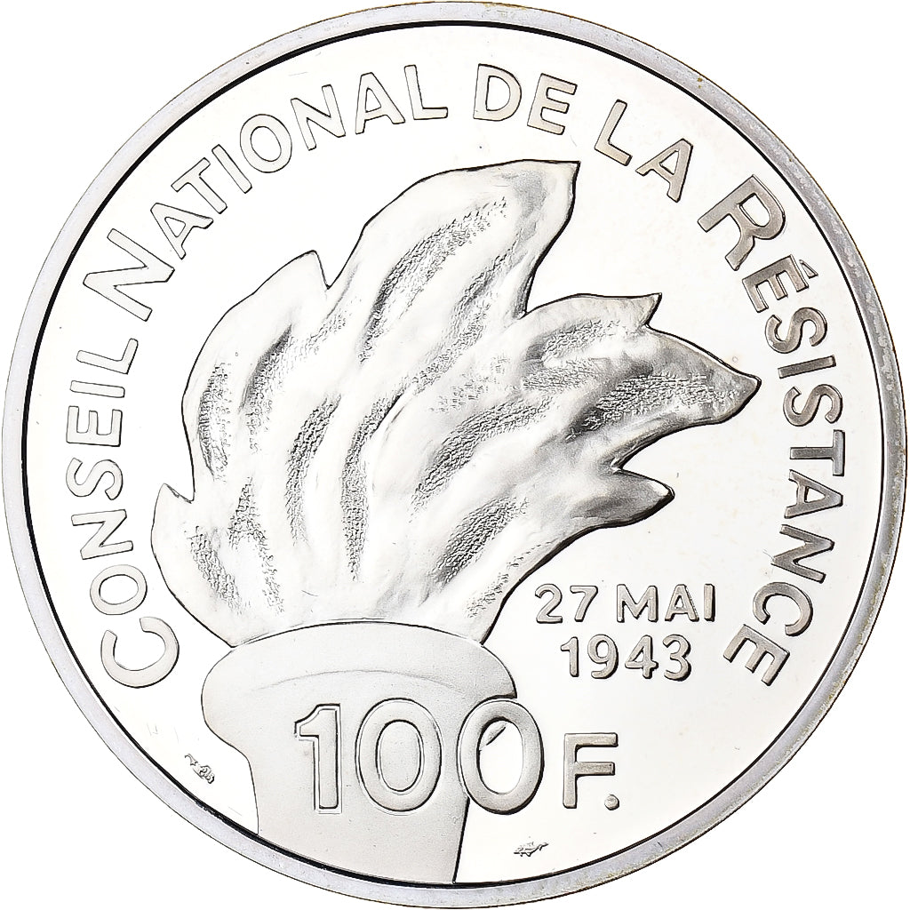 France, 100 Francs, 1993, Monnaie de Paris, Proof, Silver, MS(65-70)