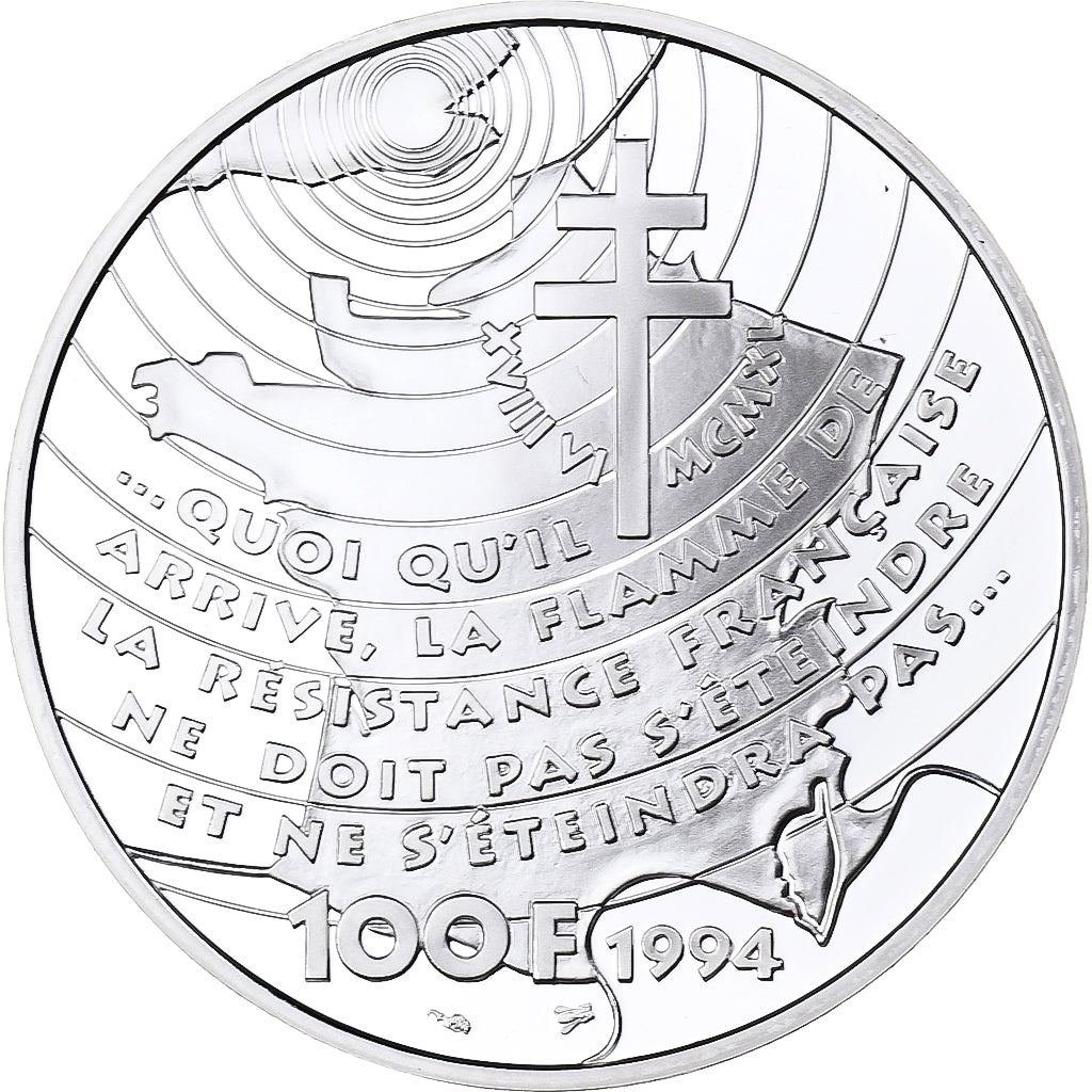 France, 100 Francs, 1994, Monnaie de Paris, Proof, Silver, MS(65-70)