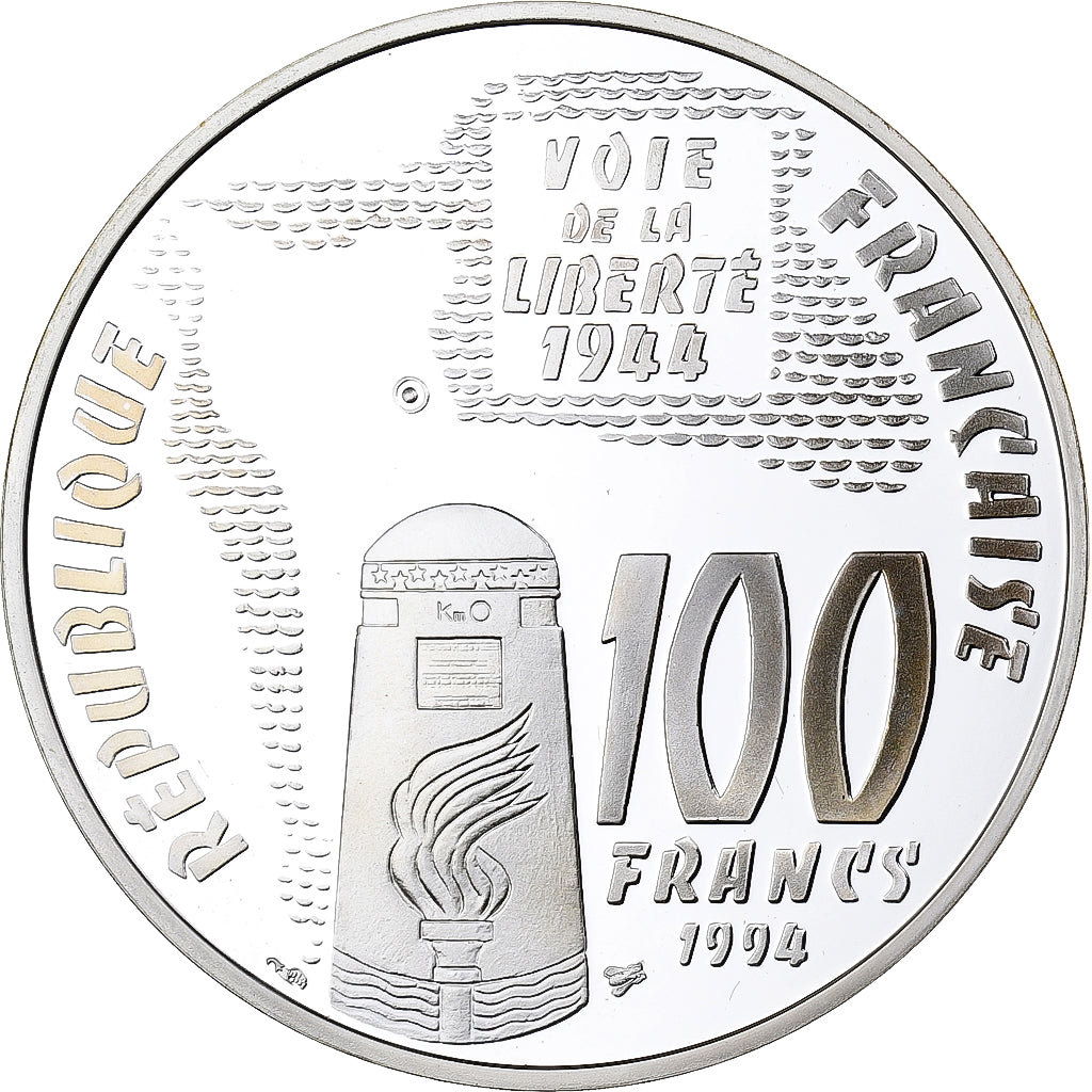 Francia, 100 Francs, 1994, Monnaie de Paris, Prueba, Plata, FDC, Gadoury:C85