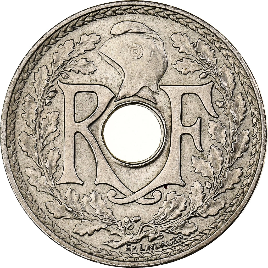Francia, 25 Centimes, Lindauer, .1939., Paris, Níquel - bronce, EBC