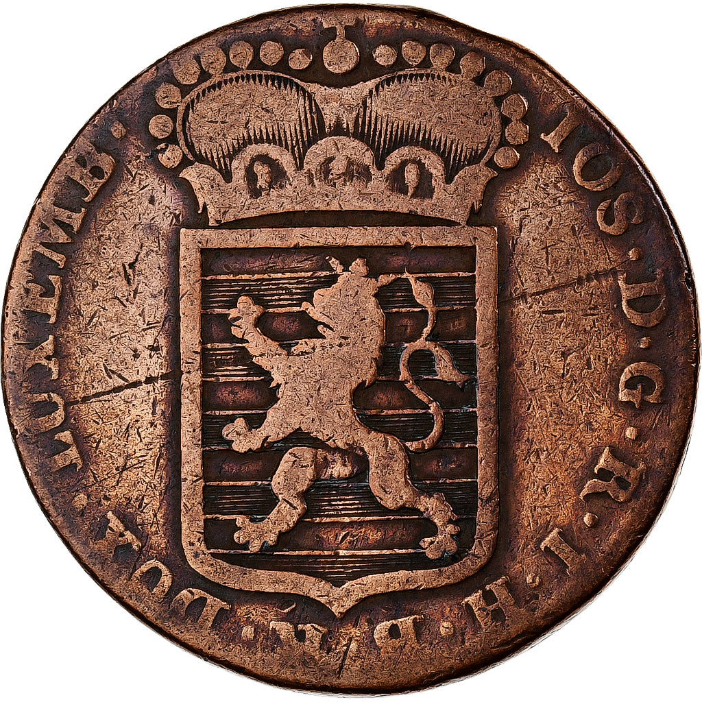 Luxembourg, Joseph II, Sol, 1786, Brussels, Copper, VF(20-25), KM:11