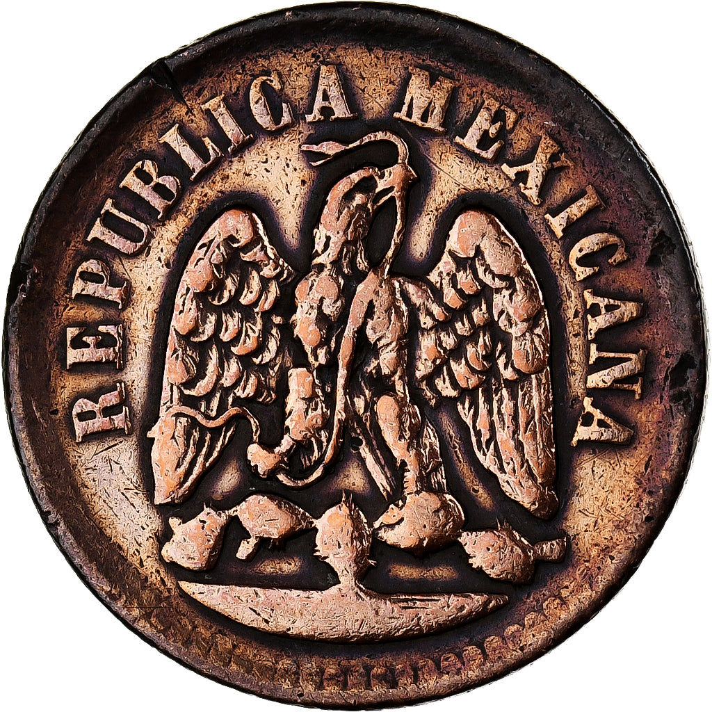 Mexico, Centavo, 1889, Mexico City, Copper, EF(40-45), KM:391.6