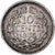 Países Bajos, Wilhelmina I, 10 Cents, 1935, Plata, MBC, KM:145