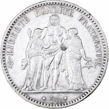 France, 5 Francs, Hercule, 1876, Paris, Silver, EF(40-45), Gadoury:745a