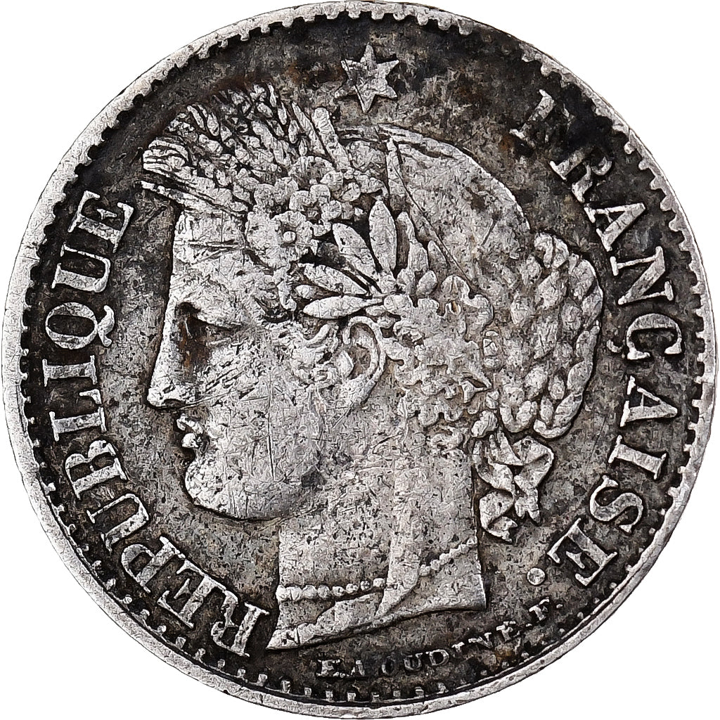 France, 20 Centimes, Cérès, 1850, Paris, Silver, VF(30-35), Gadoury:303