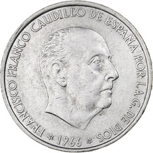 Spain, Caudillo and regent, 100 Pesetas, 1966, Madrid, Silver, AU(55-58), KM:797
