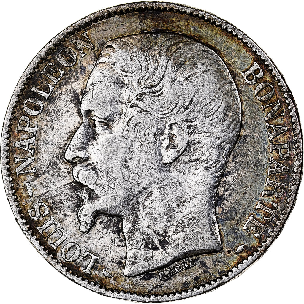 Frankrijk, 5 Francs, Napoléon III, 1852, Paris, Zilver, FR+, Gadoury:726