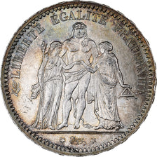 France, 5 Francs, Hercule, 1873, Paris, Silver, MS(60-62), Gadoury:745a