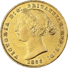 Australia, Victoria, Sovereign, 1866, Sydney, Gold, AU(50-53), KM:4