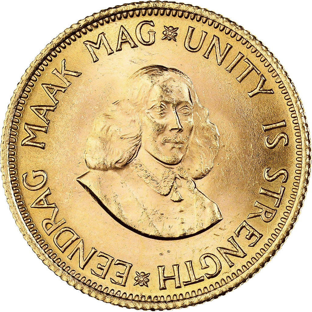 South Africa, 2 Rand, 1962, Gold, AU(55-58), KM:64