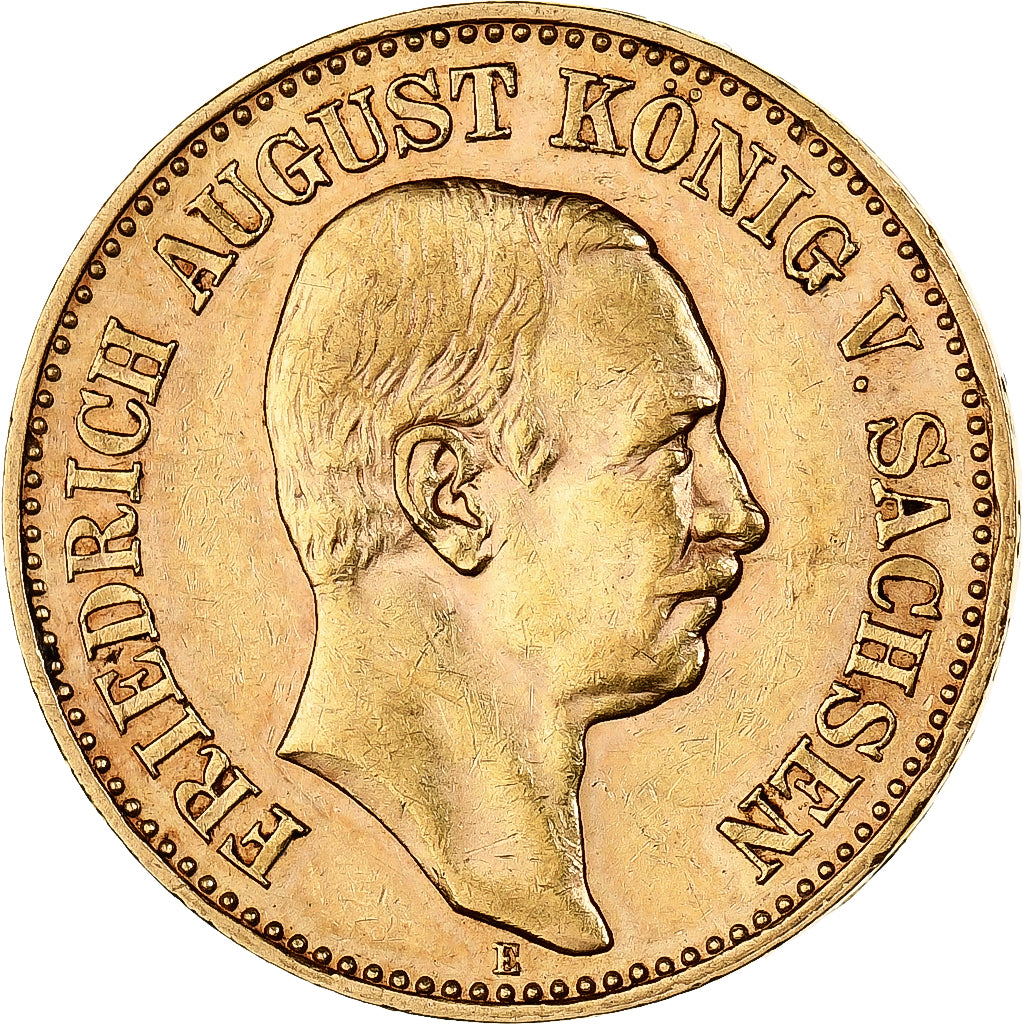 Etats allemands, SAXONY-ALBERTINE, Friedrich August III, 20 Mark, 1905