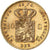 Holandia, William III, 10 Gulden, 1875, Złoto, AU(55-58), KM:105